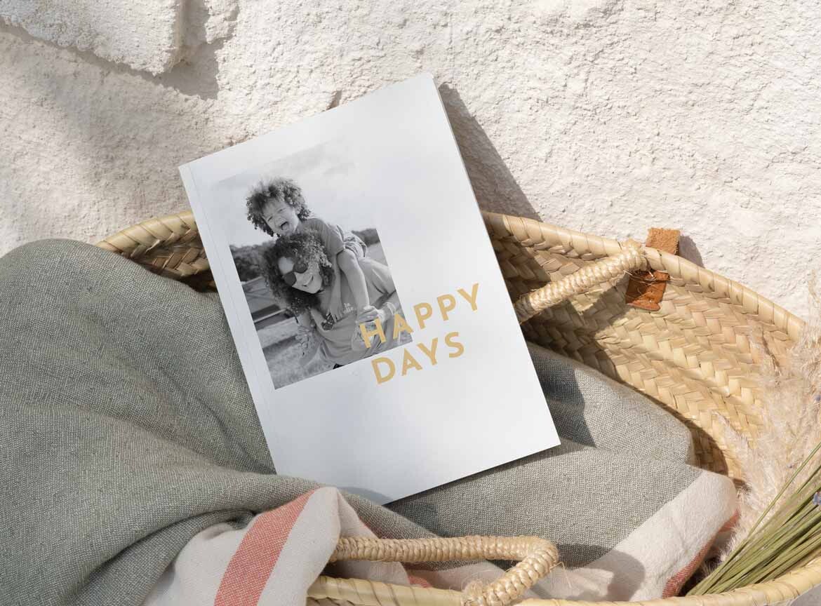 Notizbuch mit Softcover und Foto Sommererinnerungen 