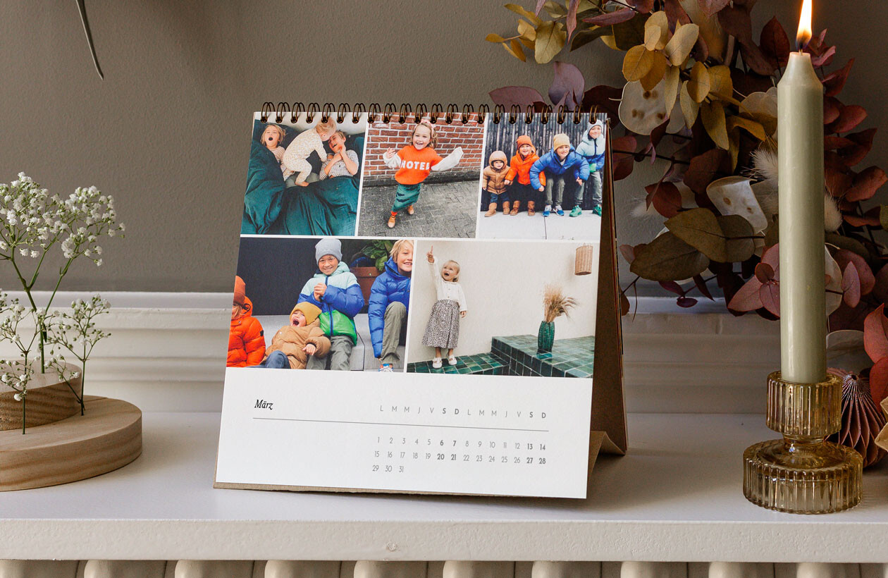 Quadratischer Tischkalender Quadratischer Tischkalender