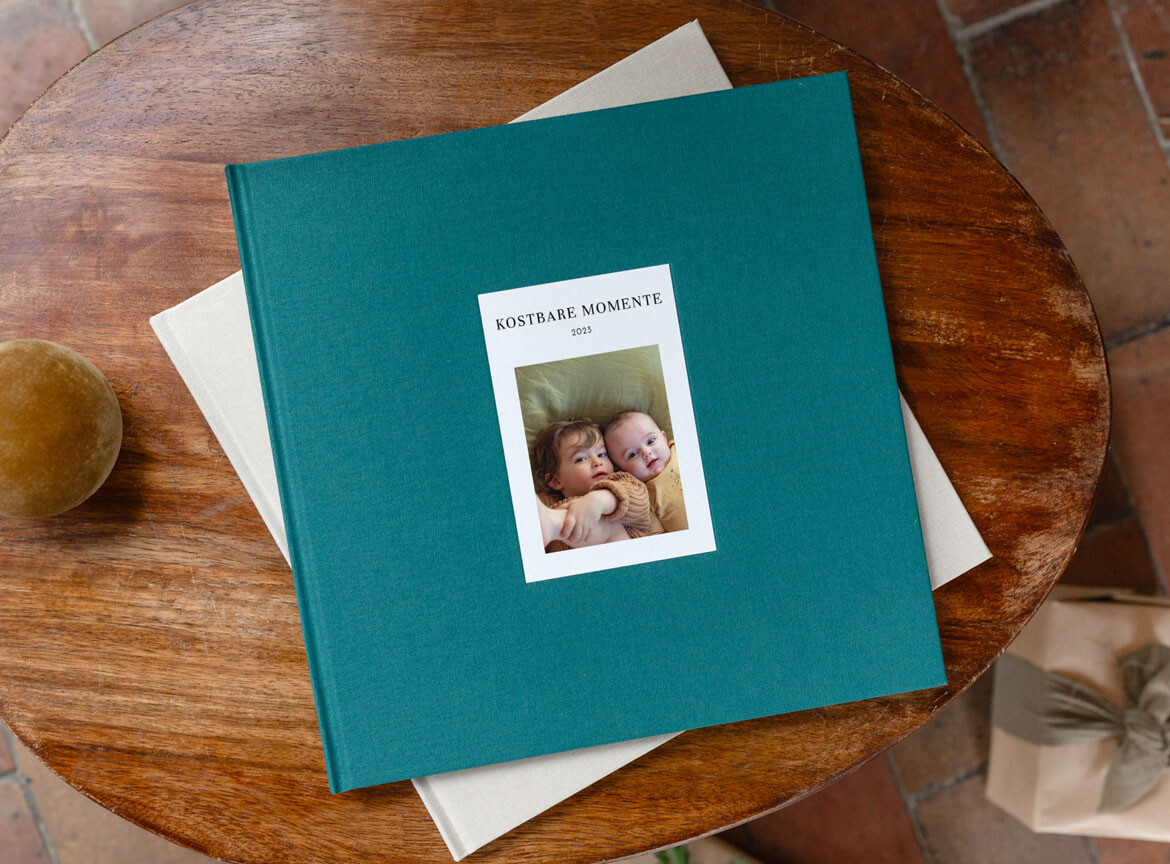 Fotobuch Stoff mit Fotoprägung