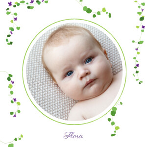 Geburtskarten Liane Violett