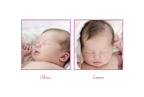 Geburtskarten Bärenglück Zwillinge rosa - Seite 2