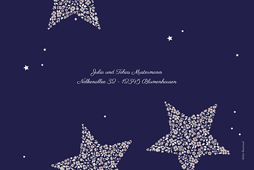 Weihnachtskarten Liberty Sterne Marineblau - Seite 4