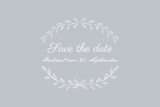 Save-the-Date Karten Lyrik Grau Save-the-Date Karten Lyrik Grau
