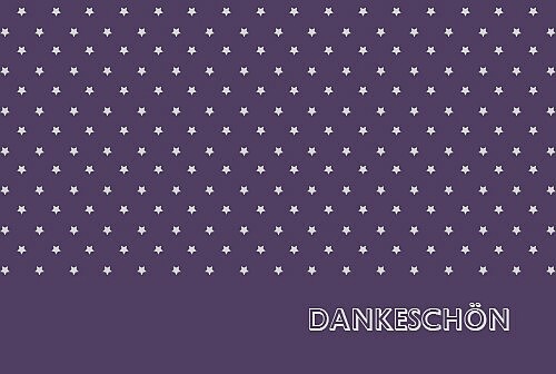 Dankeskarten Sternchen violett Dankeskarten Sternchen violett