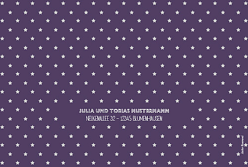 Dankeskarten Sternchen violett - Seite 4 Dankeskarten Sternchen violett - Seite 4
