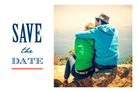Save-the-Date Karten Ja-Wort Koralle