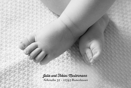 Geburtskarten Doppelgänger weiss - Rückseite Geburtskarten Doppelgänger weiss - Rückseite
