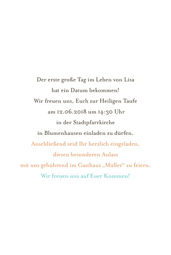 Taufeinladungen Kirche Gelb & Tuerkis - Seite 3 Taufeinladungen Kirche Gelb & Tuerkis - Seite 3