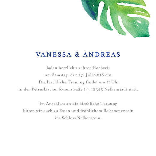 Hochzeitseinladungen Acapulco Weiß & grün - Seite 3 Hochzeitseinladungen Acapulco Weiß & grün - Seite 3