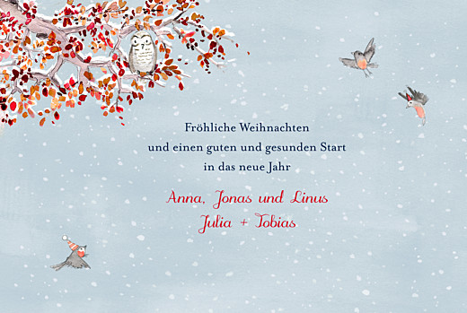 Weihnachtskarten Wintermärchen Blau - Seite 3 Weihnachtskarten Wintermärchen Blau - Seite 3