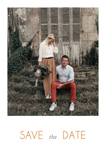 Save-the-Date Karten Feldhochzeit weiß Save-the-Date Karten Feldhochzeit weiß