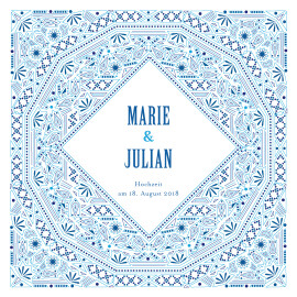 Hochzeitseinladungen Mediterran Blau