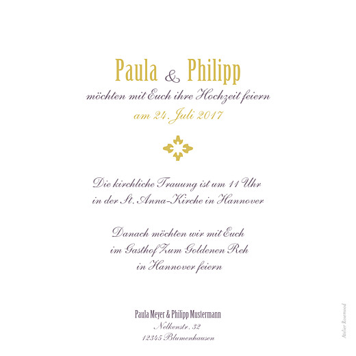 Hochzeitseinladungen Lissabon ocker - Seite 2 Hochzeitseinladungen Lissabon ocker - Seite 2