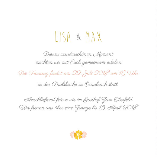 Hochzeitseinladungen Tandem rosa - Seite 3 Hochzeitseinladungen Tandem rosa - Seite 3