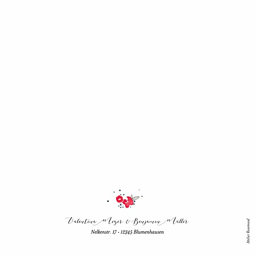 Hochzeitseinladung Blütezeit weiß Hochzeitseinladung Blütezeit weiß