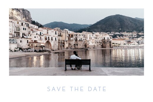 Save-the-Date Karten Chic 1 Foto lang Weiß - Vorderseite Save-the-Date Karten Chic 1 Foto lang Weiß - Vorderseite