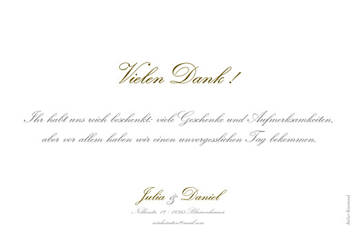 Dankeskarten Hochzeit Souvenir 3 Fotos Weiß - Seite 3 Dankeskarten Hochzeit Souvenir 3 Fotos Weiß - Seite 3
