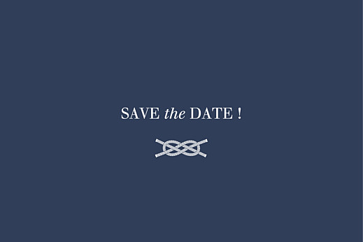 Save-the-Date Karten Anker Blau - Vorderseite Save-the-Date Karten Anker Blau - Vorderseite