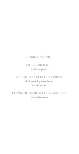 Menükarte Waldgeflüster grün Menükarte Waldgeflüster grün