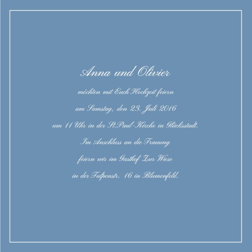 Hochzeitseinladungen Chic Blau - Seite 3 Hochzeitseinladungen Chic Blau - Seite 3