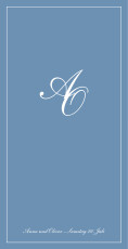 Menükarte Hochzeit Chic Blau Menükarte Hochzeit Chic Blau