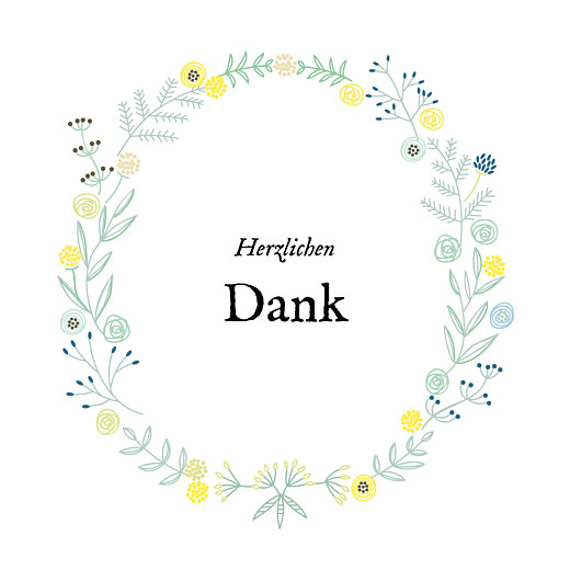 Dankeskarten Blütenzauber zartgrün Dankeskarten Blütenzauber zartgrün