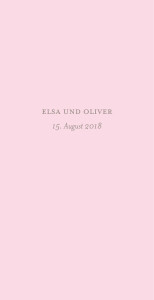 Menükarte Klassisch (Panorama) Rosa Menükarte Klassisch (Panorama) Rosa