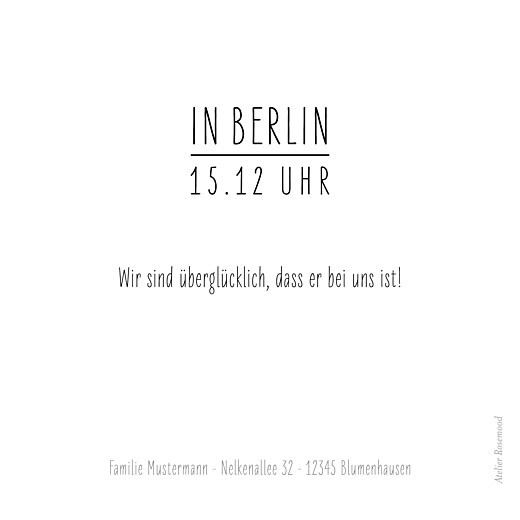 Geburtskarten Portrait leporello weiß - Seite 2 Geburtskarten Portrait leporello weiß - Seite 2