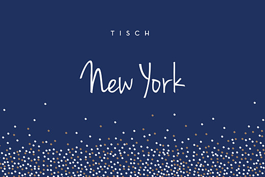 Tischkarten Hochzeit Confetti Blau - Vorderseite Tischkarten Hochzeit Confetti Blau - Vorderseite