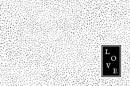 Grußkarten Little dots Schwarz & Weiß - Vorderseite Grußkarten Little dots Schwarz & Weiß - Vorderseite