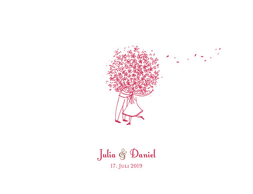 Hochzeitseinladungen Blumenstrauß rot Hochzeitseinladungen Blumenstrauß rot
