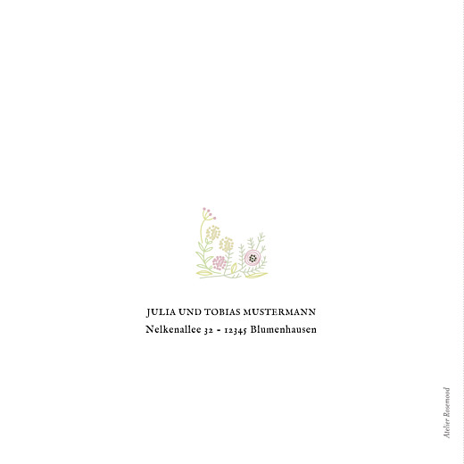 Geburtskarte Blütenzauber klappkarte (gold) weiss rosa Geburtskarte Blütenzauber klappkarte (gold) weiss rosa