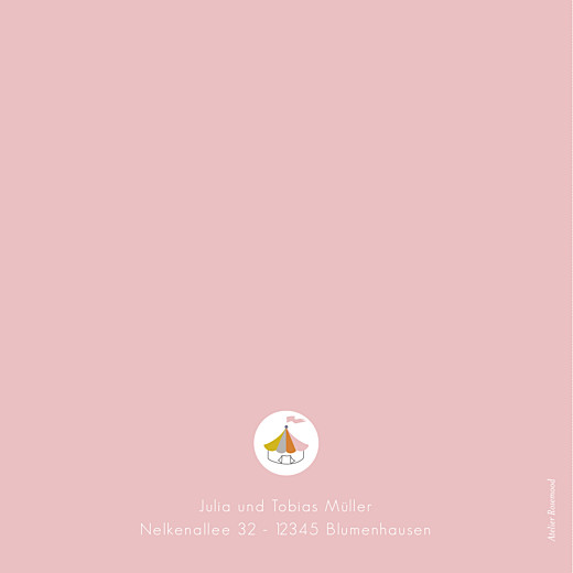 Geburtskarten Zirkus Rosa - Seite 4 Geburtskarten Zirkus Rosa - Seite 4
