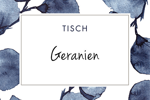 Tischkarten Hochzeit Blütenblätter blau Tischkarten Hochzeit Blütenblätter blau