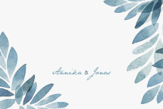 Save-the-Date Karten Sommernacht (Gold) Blau