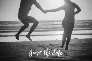 Save-the-Date Karten Liebesbotschaft Blau Save-the-Date Karten Liebesbotschaft Blau
