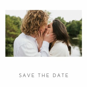 Save-the-Date Karten Elegant herz klein (gold) weiß Save-the-Date Karten Elegant herz klein (gold) weiß