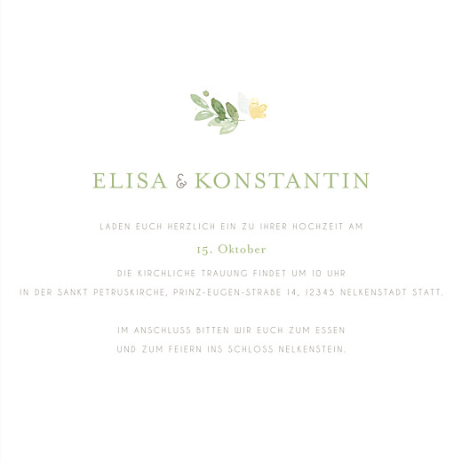 Hochzeitseinladungen Englischer garten klappkarte grün - Seite 3 Hochzeitseinladungen Englischer garten klappkarte grün - Seite 3