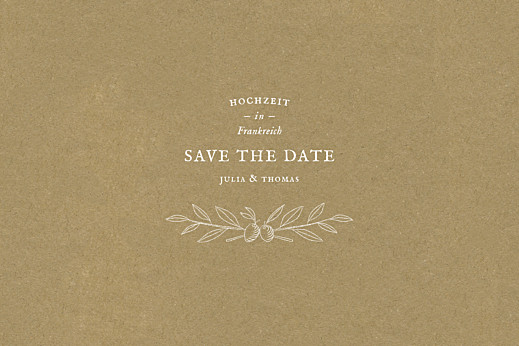 Save-the-Date Karte Provence sand Save-the-Date Karte Provence sand