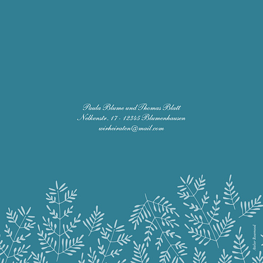 Hochzeitseinladungen Naturspiel (Klappkarte) Blau - Seite 4 Hochzeitseinladungen Naturspiel (Klappkarte) Blau - Seite 4