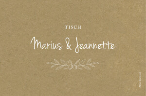 Tischkarten Hochzeit Provence Sand Tischkarten Hochzeit Provence Sand