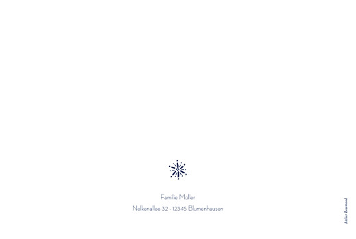 Weihnachtskarten Wintertage (Klappkarte) Blau - Seite 4