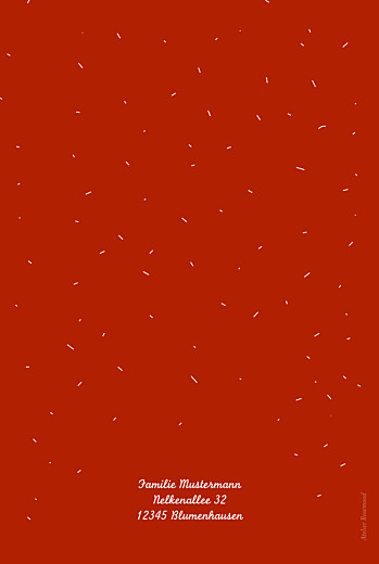 Weihnachtskarten Winterkonfetti (Klappkarte) Rot - Seite 4