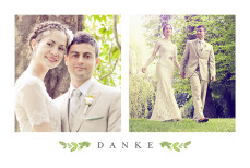 Dankeskarten Hochzeit Naturschmuck Grün Dankeskarten Hochzeit Naturschmuck Grün