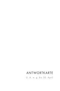 Antwortkarte Hochzeit Edle Funken (Gold) Weiß Antwortkarte Hochzeit Edle Funken (Gold) Weiß