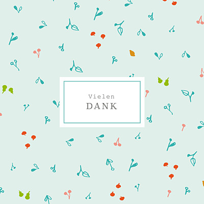 Dankeskarten Frühlingsernte blau finition Dankeskarten Frühlingsernte blau finition