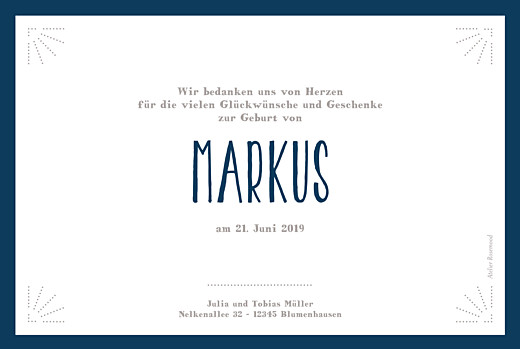 Geburtskarten Willkommensgruß blau - Seite 2 Geburtskarten Willkommensgruß blau - Seite 2