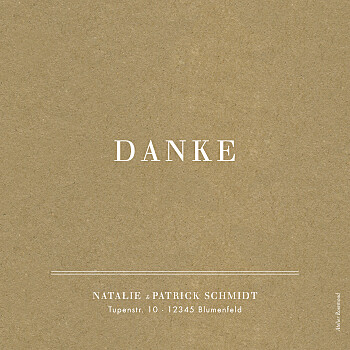 Dankeskarten hochzeit sonett kraft Dankeskarten hochzeit sonett kraft