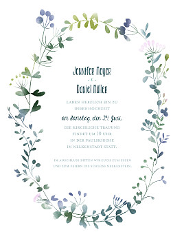 Hochzeitseinladungen wildblumen (hoch) rosa Hochzeitseinladungen wildblumen (hoch) rosa