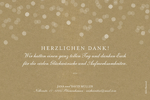 Dankeskarten Hochzeit Lichterregen sand Dankeskarten Hochzeit Lichterregen sand